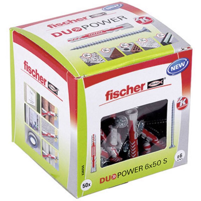 foto del prodotto 538255 duopower 6x50 s ld tassello a 2 componenti 50 mm 6 mm 50 pz. fischer