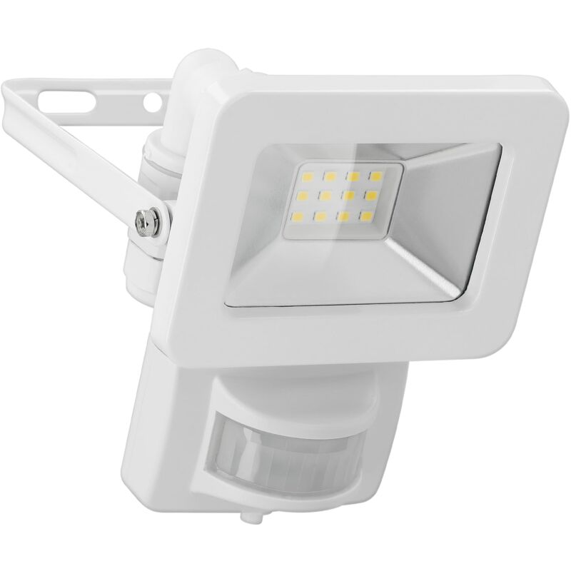 foto del prodotto 53878 proiettore led rilevatore di movimento da esterno 10w sensore pir proiettore da esterno ip44 luce bianca neutra 850 lm proiettore led a