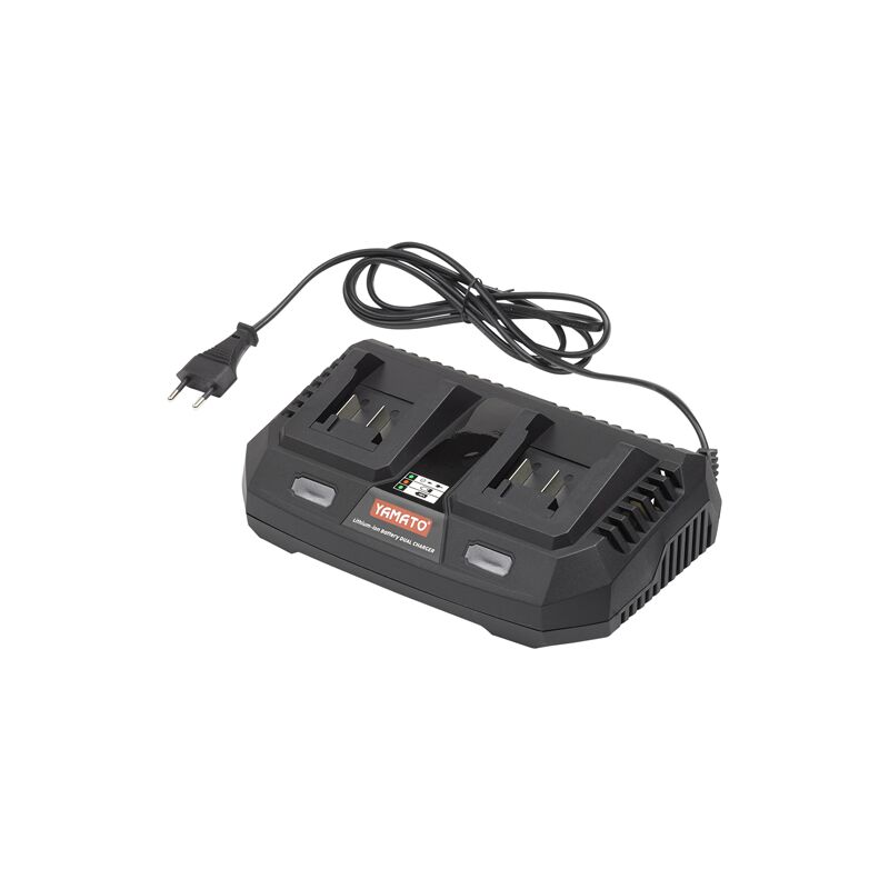 foto del prodotto 54115 caricabatteria doppio 20 volt universale per tutte le batterie yamato rapido