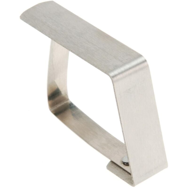 foto del prodotto 54201 clip fermatovaglia inox, porta tovaglie, argento, 1,5 3 cm, confezione da 4 pezzi venilia