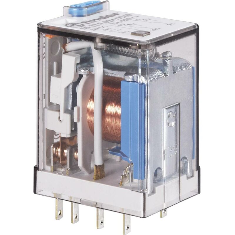 foto del prodotto 55.34.9.024.0040 relè ad innesto 24 v dc 7 a 4 scambi 1 pz. - finder