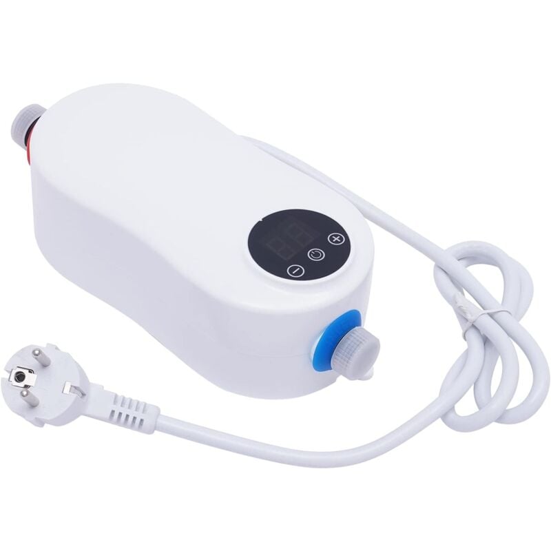 foto del prodotto 5500 w mini scaldabagno elettrico istantaneo con indicatore led riscaldatore istantaneo riscaldamento rapido temperatura costante