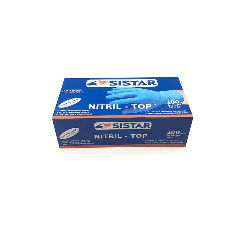 foto del prodotto 553.2751.l guanti nitril top taglia l pezzi 100 sistar