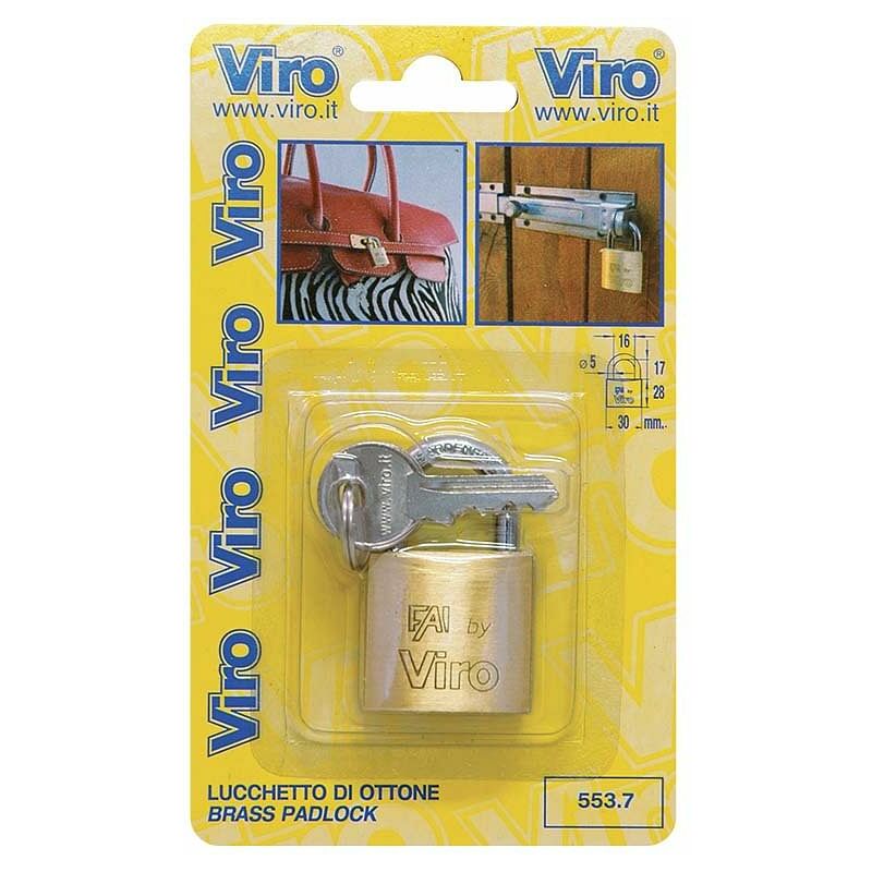 foto del prodotto 553.7 lucchetto fai bl mm30 arco mm17 - viro