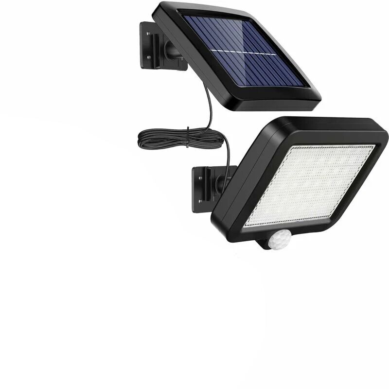 foto del prodotto 56 luci solari a led per esterni con sensore di movimento, ip65 impermeabili, angolo di illuminazione di 120 , luce solare da parete per giardino con