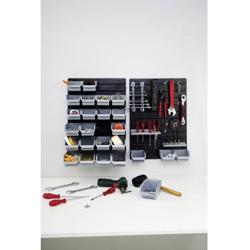 foto del prodotto 56060 pannello portautensili a parete kit 43pz l x a 840 mm x 590 mm 43 parti alutec
