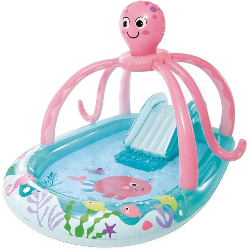 foto del prodotto 56138np piscina play center octopus bimbo bambino spruzzi baby polpo intex