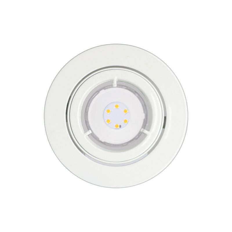 foto del prodotto 563041221 faretto incasso orientabile 470 lm metallo bianco jedi