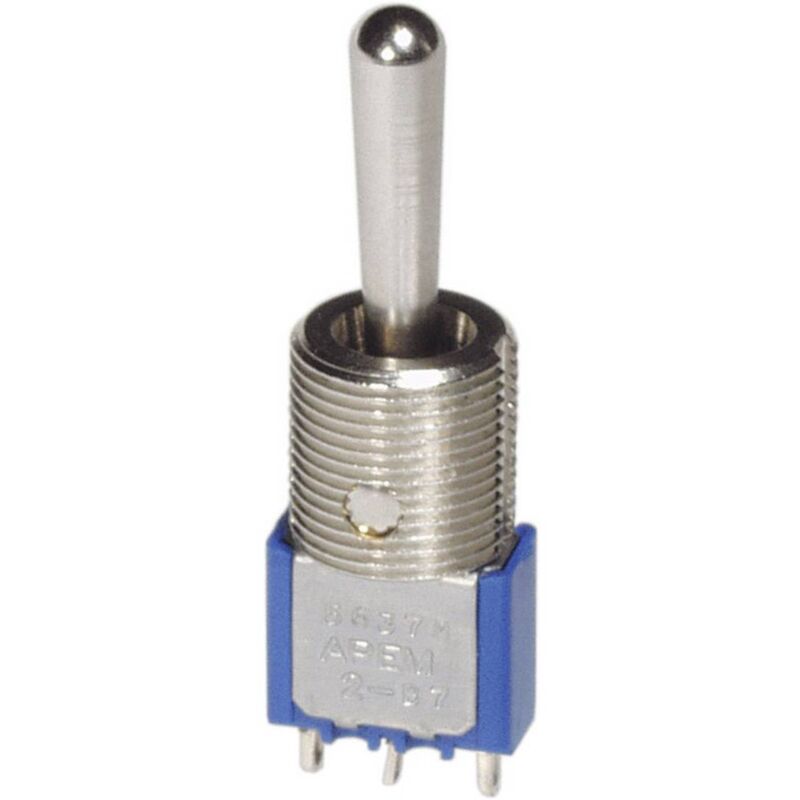 foto del prodotto 5646ma 5646ma interruttore a levetta 250 v ac 3 a 2 x on on permanente 1 pz. apem