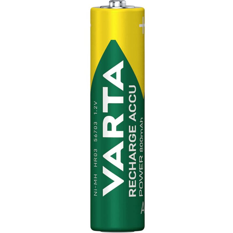 foto del prodotto 56703101501 batteria ricaricabile ministilo (aaa) nimh 800 mah 1.2 v 1 pz. - varta
