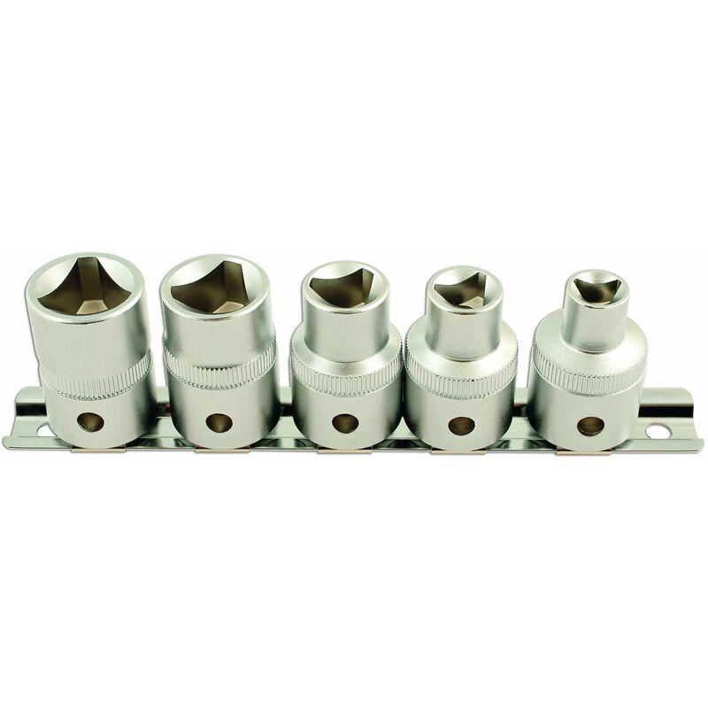 foto del prodotto 5683 set di chiavi a bussola triangolari, diametro di 1,27 cm, set di 5 laser