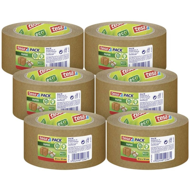 foto del prodotto 57180 nastro da imballo l x l 50 m x 50 mm 6 pz. tesa