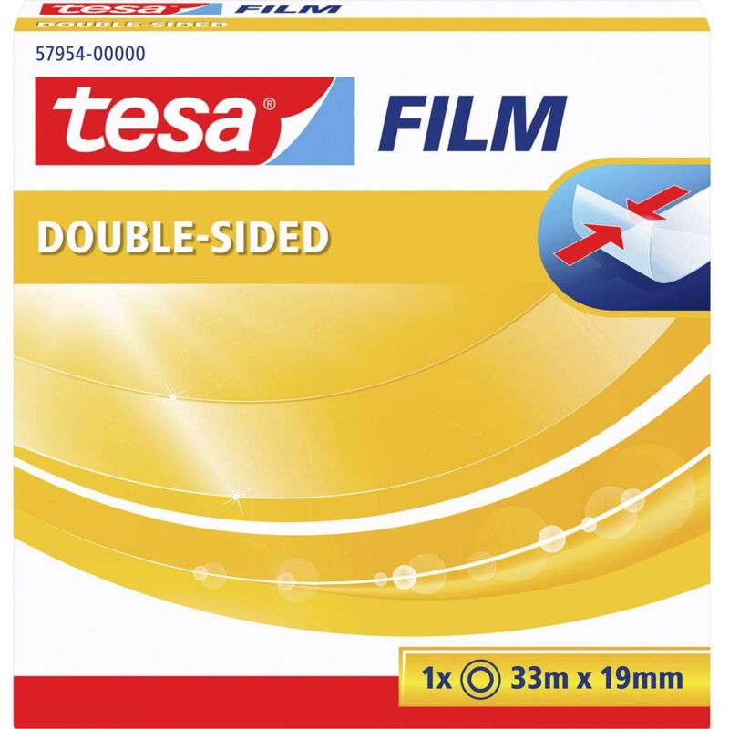 foto del prodotto 57954 00000 01 nastro biadesivo trasparente l x l 33 m x 19 mm 1 pz. tesa