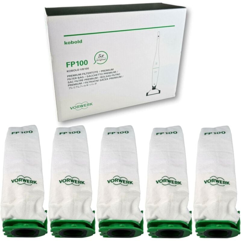 foto del prodotto 58018 sacchetto premium vb100 con microfiltro integrato orginale vorwerk