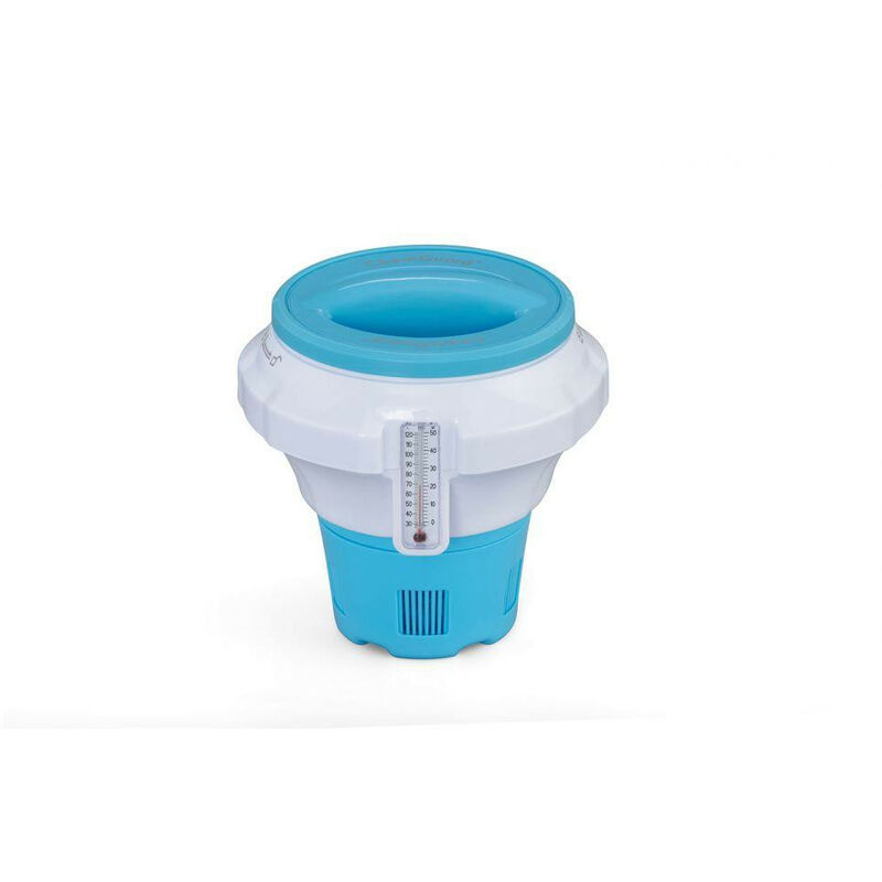 foto del prodotto 58701 dosatore per cloro galleggiante con guanto chemguard bestway