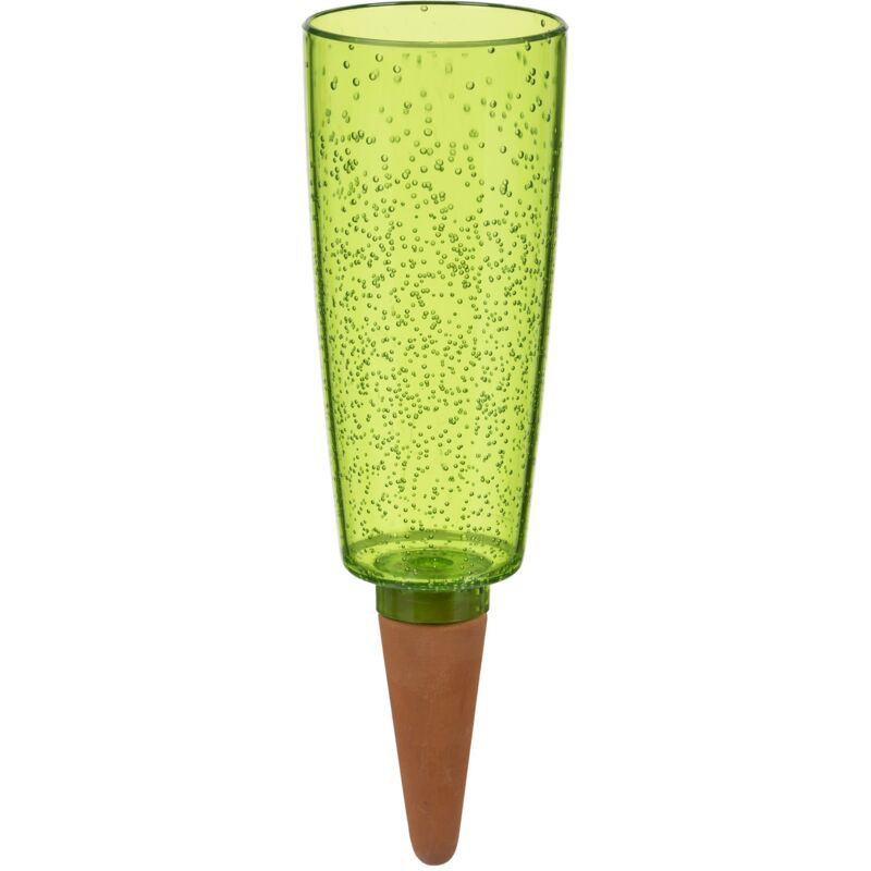 foto del prodotto 58869 copa xxl dispenser d acqua in plastica con cono di argilla, verde, altezza 32 cm, 1,0 vol., 13 x 13 x 37 cm scheurich