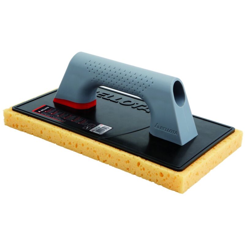 foto del prodotto 5888 spatola per la pulizia spatola con spugna per piastrellisti con impugnatura ergonomica e base in polistirolo antiurto bellota
