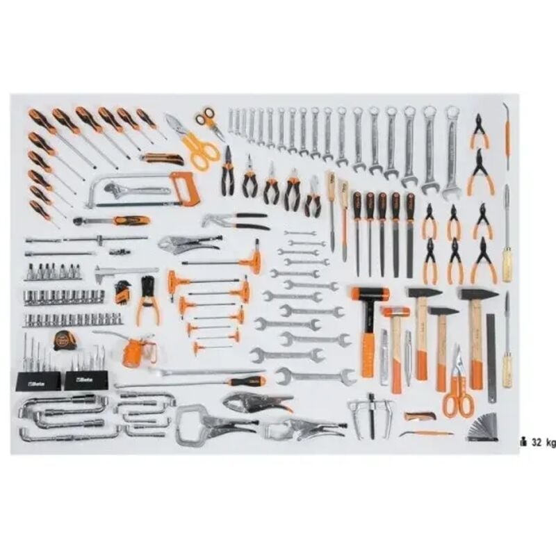 foto del prodotto 5957vi assortimento di utensili per impiego universale 162 pz. - beta