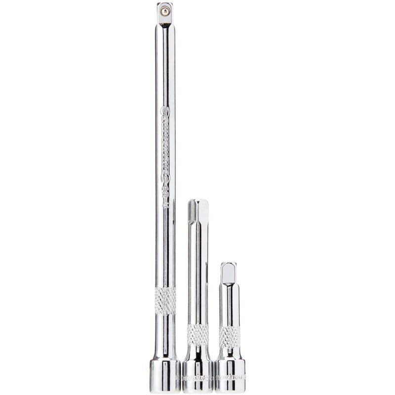 foto del prodotto 598440 set di 3 prolunghe per cricchetto, 1 4 silverline