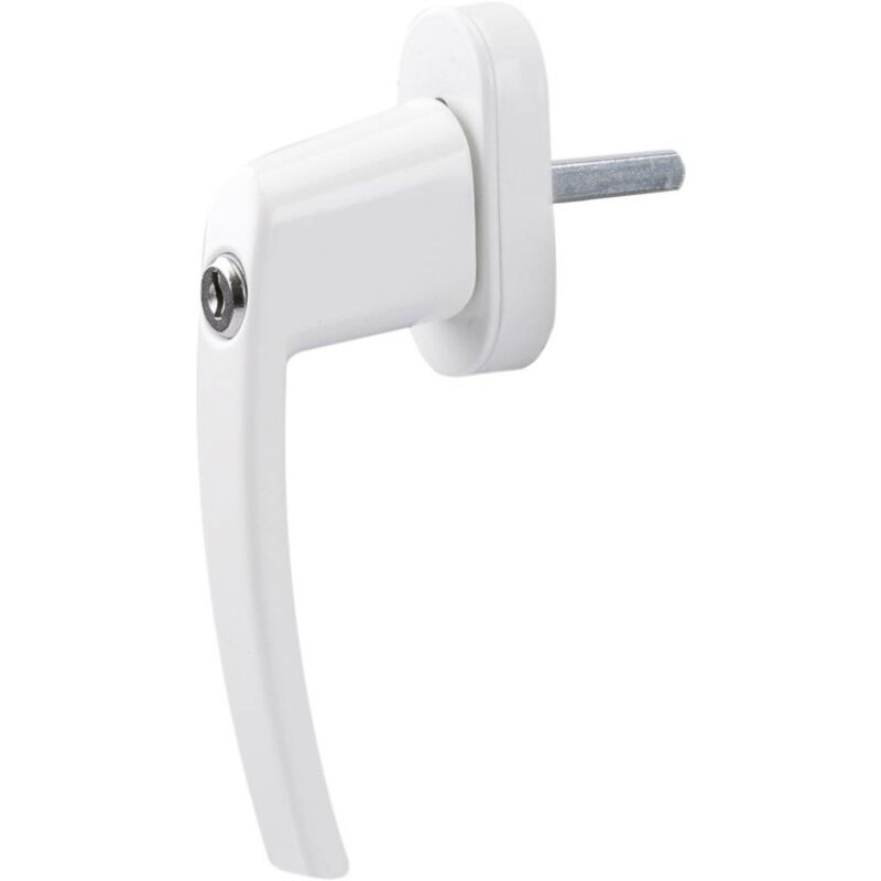 foto del prodotto 5985 maniglia con serratura per finestra bianco olympia