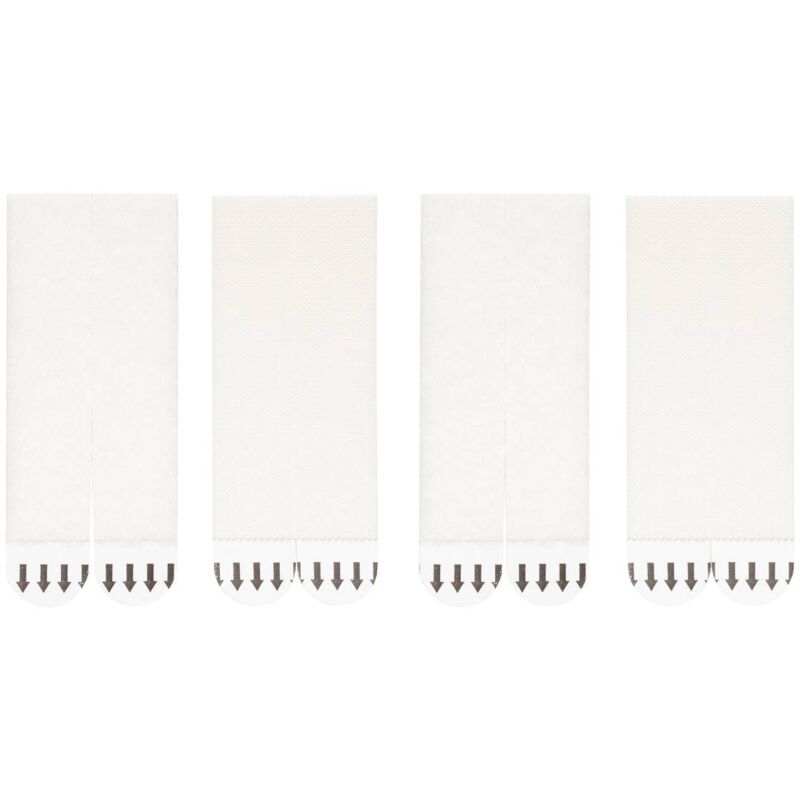 foto del prodotto 5five simply smart 8 strisce di montaggio a parete senza trapano, bianche 9,3x1,9 cm 5five