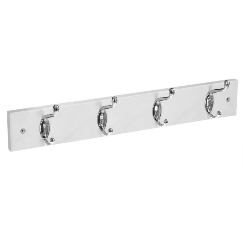 foto del prodotto 5five simply smart appendiabiti a 4 teste in legno e metallo, bianco 5five