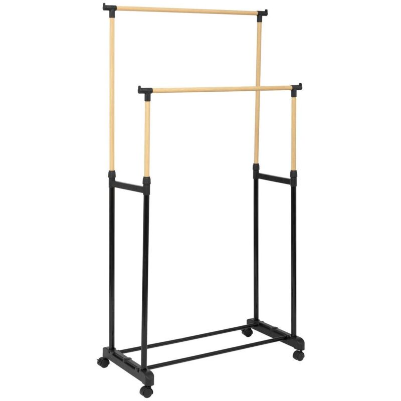 foto del prodotto 5five simply smart appendiabiti doppio woody in metallo e plastica 165x86cm 5five