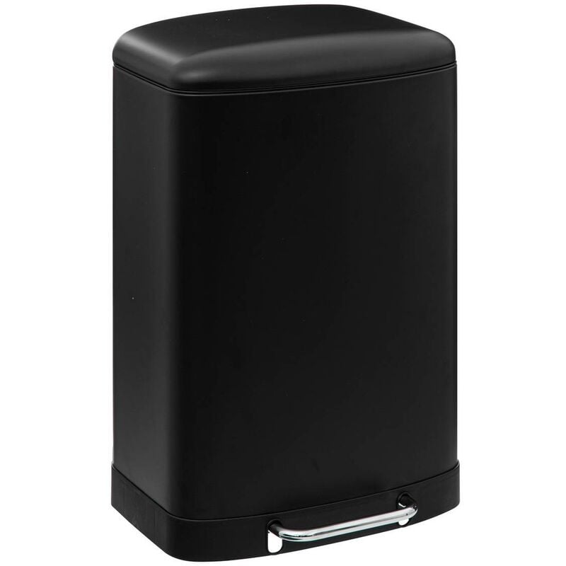 foto del prodotto 5five simply smart cestino a pedale ariane in metallo 50l nero 5five