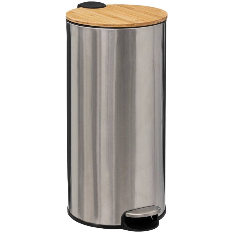 foto del prodotto 5five simply smart cestino in bamb da 30 litri modern color in acciaio inox 5five