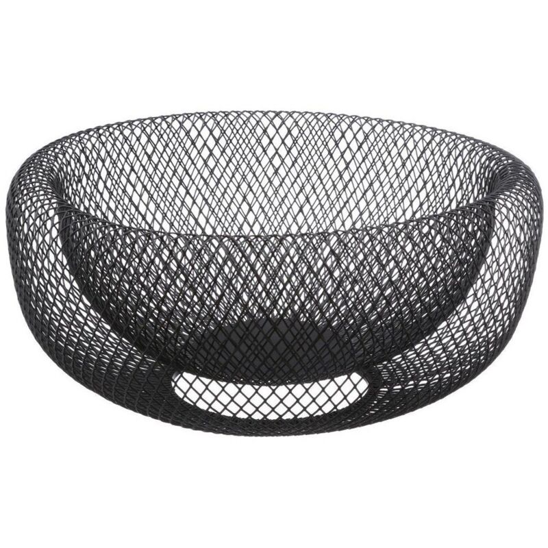 foto del prodotto 5five simply smart - cestino in metallo mesh 27 cm nero - 5five