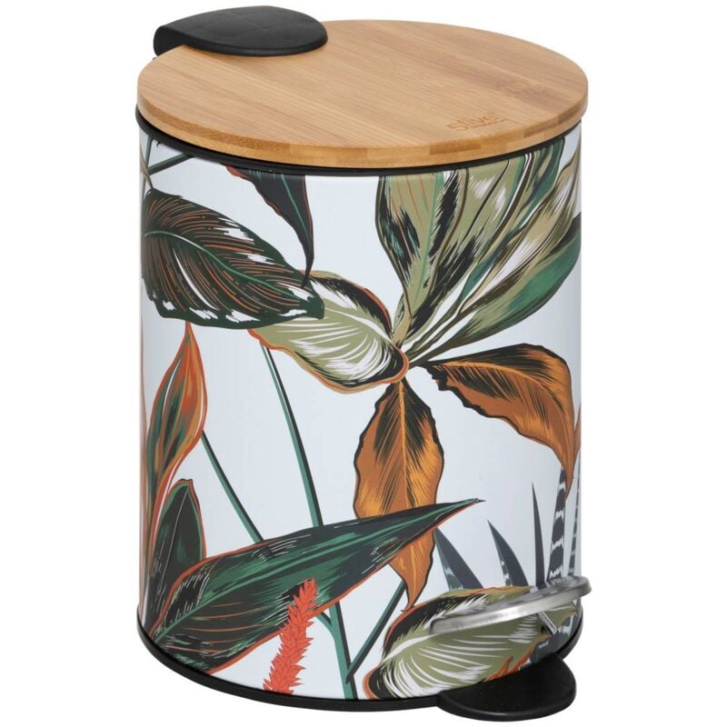 foto del prodotto 5five simply smart - cestino in metallo soft close 3l palawan multicolore - 5five