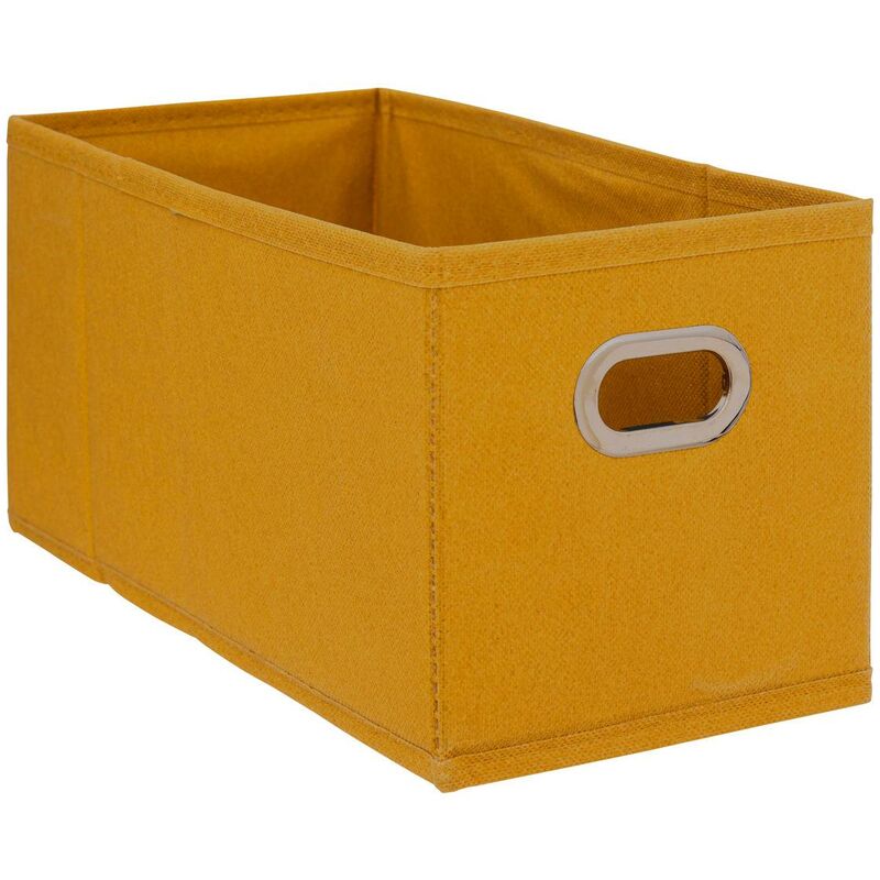 foto del prodotto 5five simply smart cestino in tessuto 15x31cm mix n modul giallo senape 5five