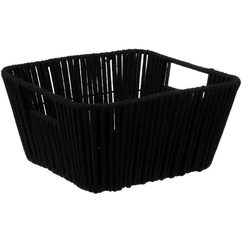 foto del prodotto 5five simply smart cestino in tessuto 31x15cm manille nero 5five