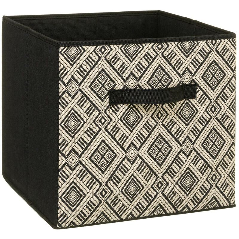 foto del prodotto 5five simply smart cestino in tessuto 31x31cm mix n modul design bianco e nero 5five