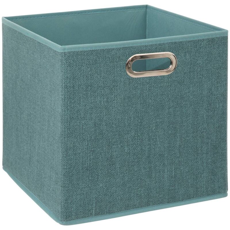 foto del prodotto 5five simply smart cestino in tessuto mix n modul 31x31cm blu petrolio screziato 5five