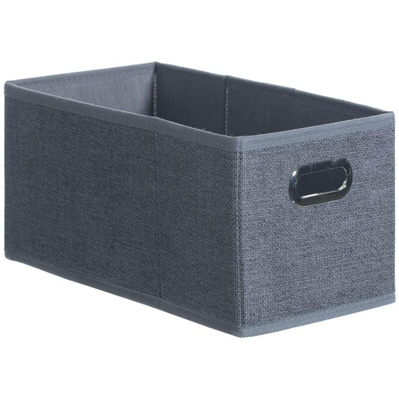 foto del prodotto 5five simply smart cestino in tessuto screziato grigio scuro mix n modul 15x31cm 5five