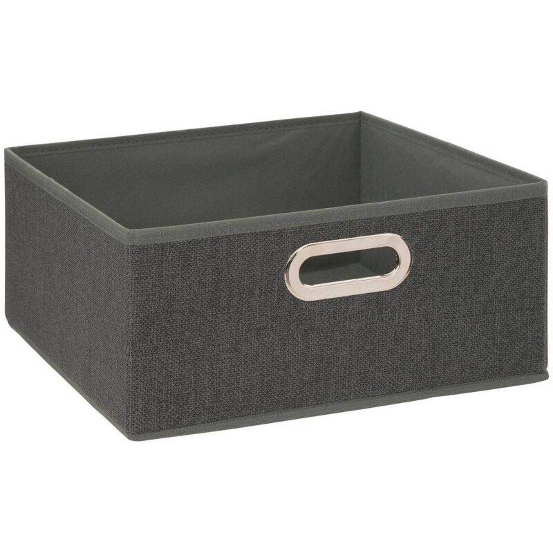 foto del prodotto 5five simply smart cestino in tessuto screziato grigio scuro mix n modul 31x15cm 5five