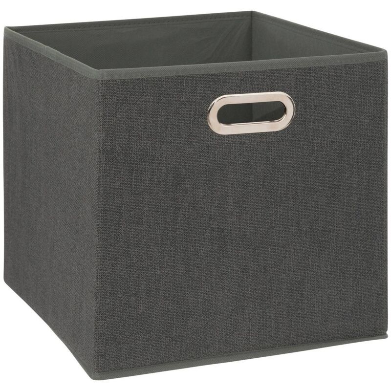 foto del prodotto 5five simply smart cestino in tessuto screziato grigio scuro mix n modul 31x31cm 5five