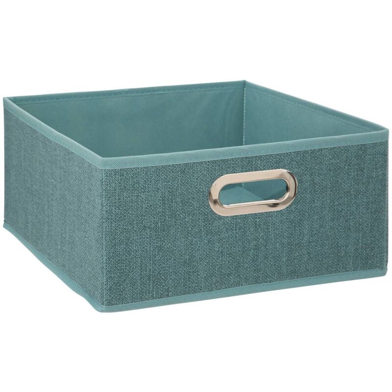 foto del prodotto 5five simply smart cestino in velluto mix n modul 31x15cm blu petrolio screziato 5five