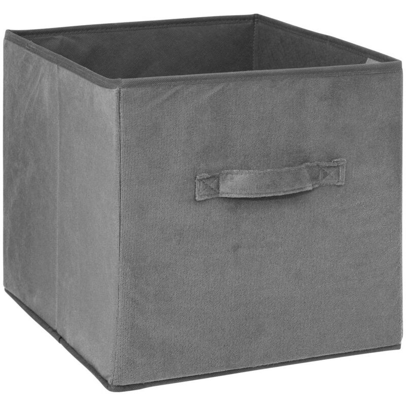 foto del prodotto 5five simply smart cestino in velluto mix n modul 31x31cm grigio antracite 5five
