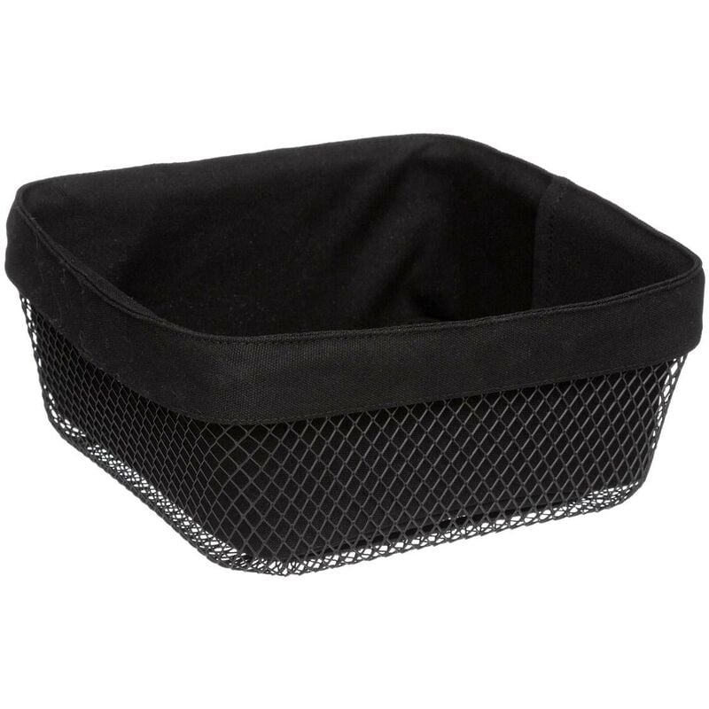 foto del prodotto 5five simply smart - cestino per il pane in metallo mayaj 24,5 cm nero - 5five