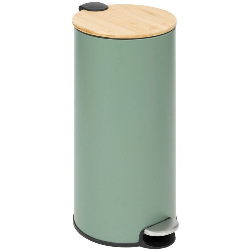 foto del prodotto 5five simply smart cestino per rifiuti colore moderno con coperchio in bamb 30l verde 5five
