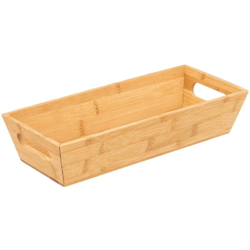 foto del prodotto 5five simply smart - cestino rettangolare angolare 33x14cm in bambù - 5five