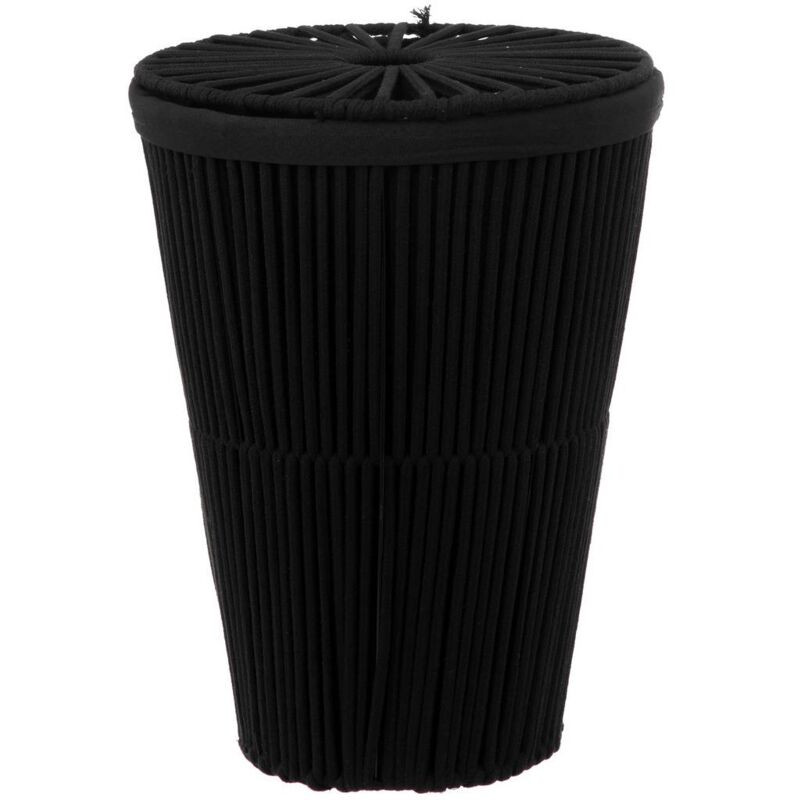 foto del prodotto 5five simply smart cesto per biancheria 42l manila nero 5five