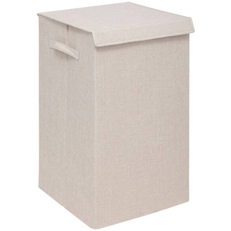 foto del prodotto 5five simply smart - cesto per biancheria colorama beige 74l - 5five