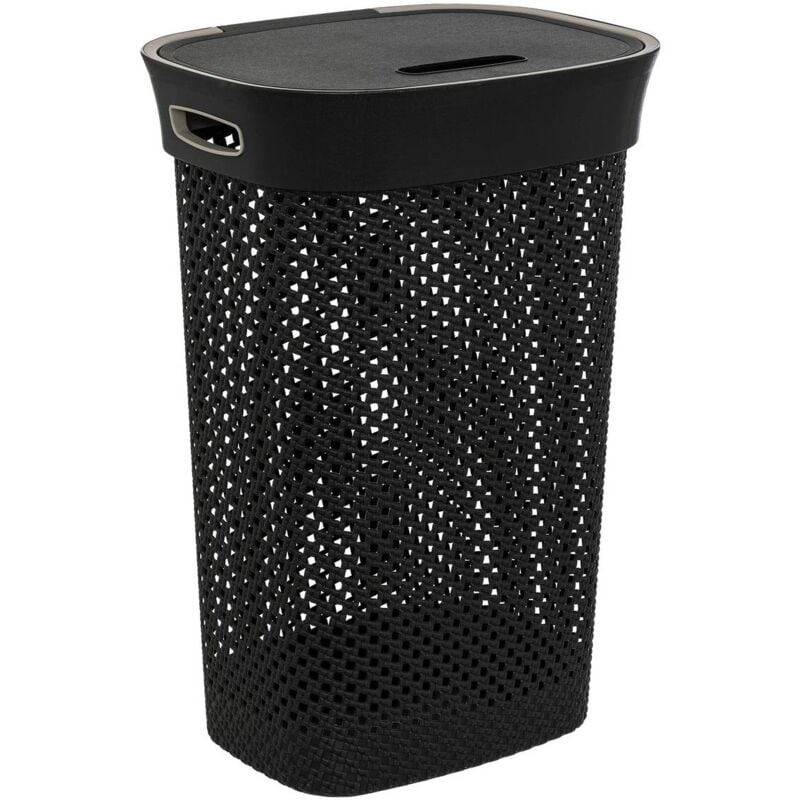 foto del prodotto 5five simply smart - cesto per biancheria purl 60l grigio - 5five