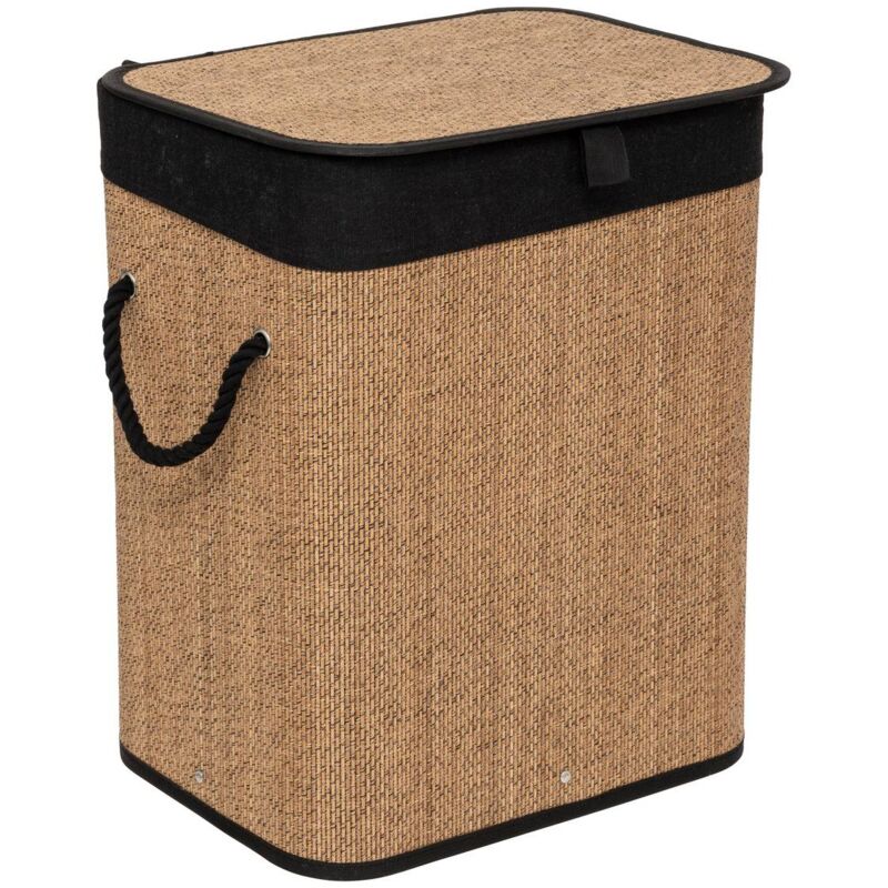foto del prodotto 5five simply smart cesto per la biancheria in bamb 60l brown 5five