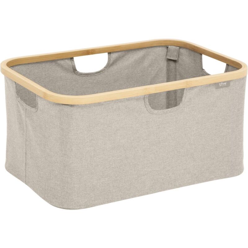 foto del prodotto 5five simply smart cesto per la biancheria tidy box 54l pieghevole grigio 5five