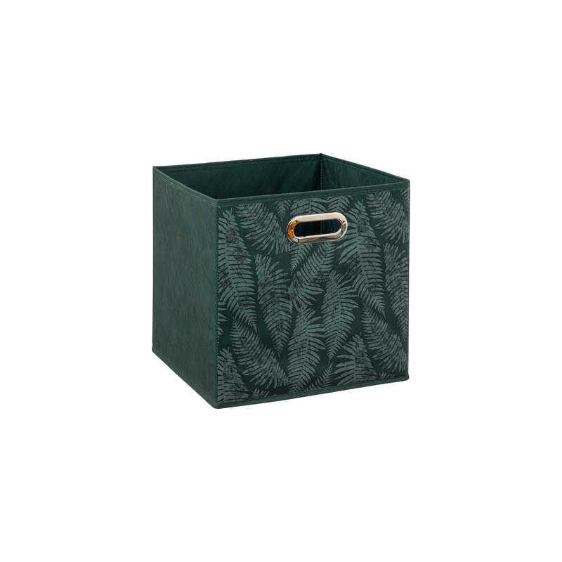 foto del prodotto 5five simply smart - contenitore 31 x 31 cm in tessuto non tessuto verde scuro
