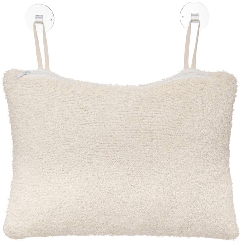 foto del prodotto 5five simply smart - cuscino da bagno in cotone con chiusura a ventosa - 5five